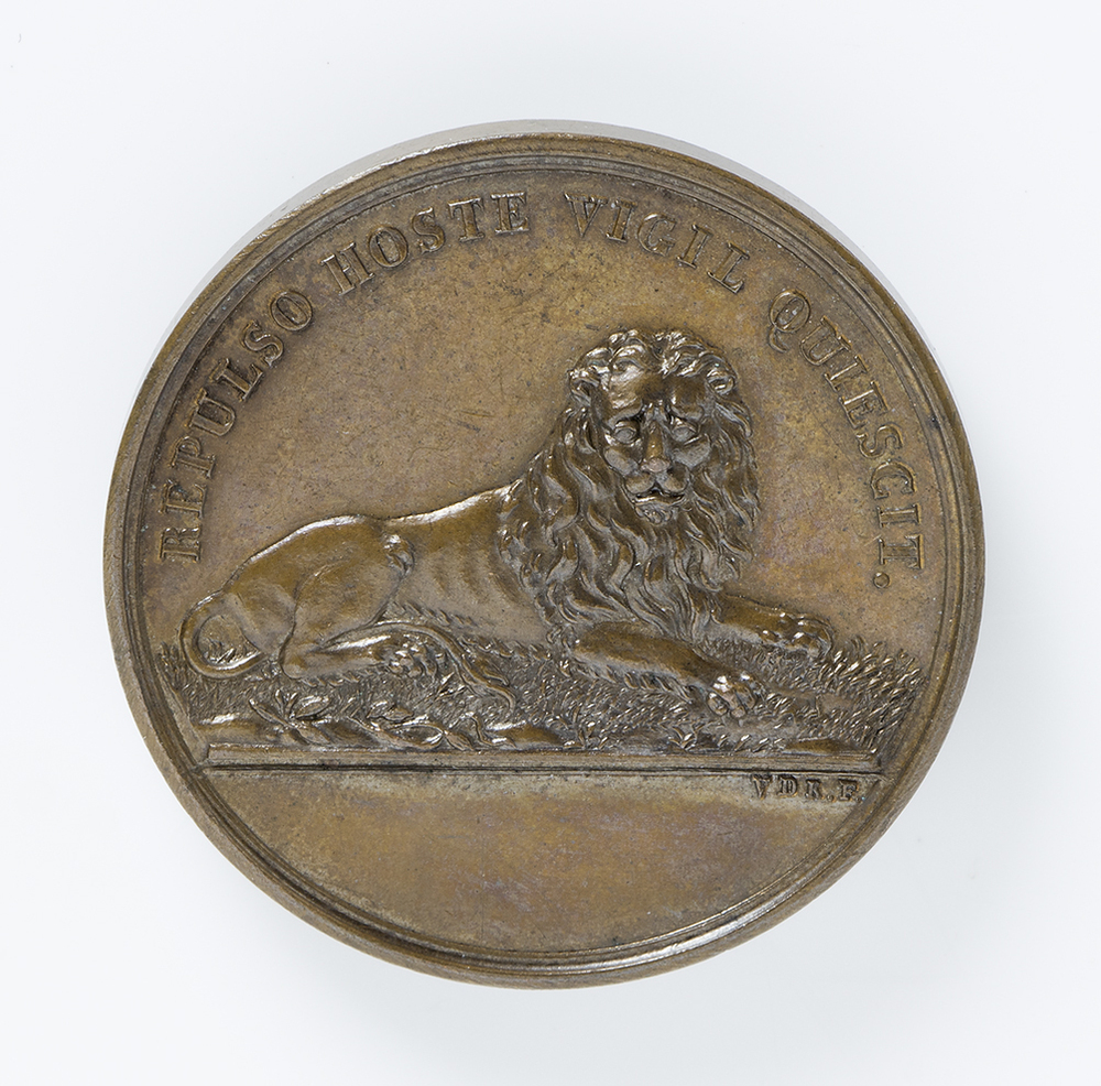 Penning Studenten-flankeurs Compagnie door de Curatoren van de Groninger Hoogeschool, 1831